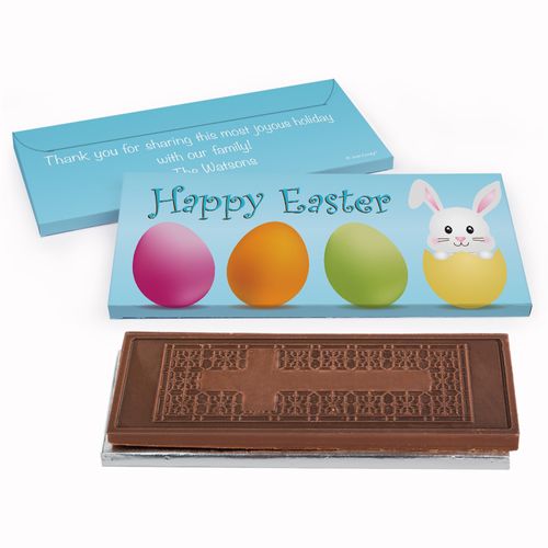 Deluxe Personalized Hatched a Bunny Easter Chocolate Bar in Gift Box