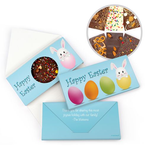 Personalized Easter Egg Hatched Easter Gourmet Infused Belgian Chocolate Bars (3.5oz)