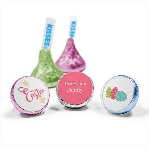 Personalized Easter Eggs & Flowers Hershey's Kisses