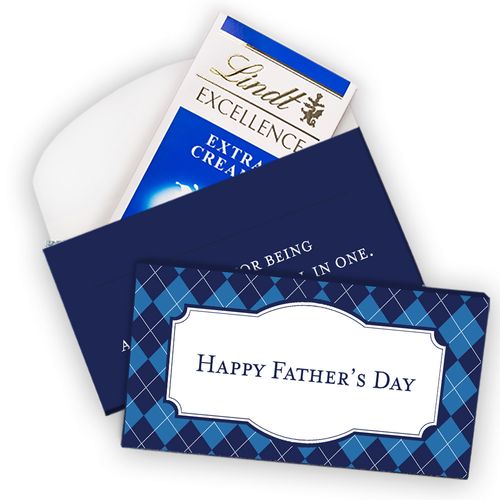 Deluxe Personalized Father's Day Lindt Chocolate Bars (3.5oz)