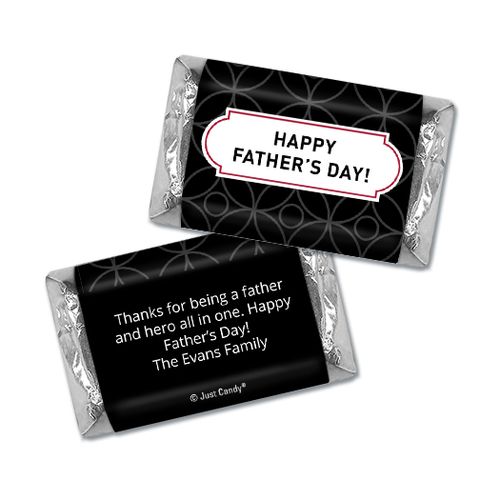 Personalized Father's Day Hershey's Miniatures Trellis Pattern