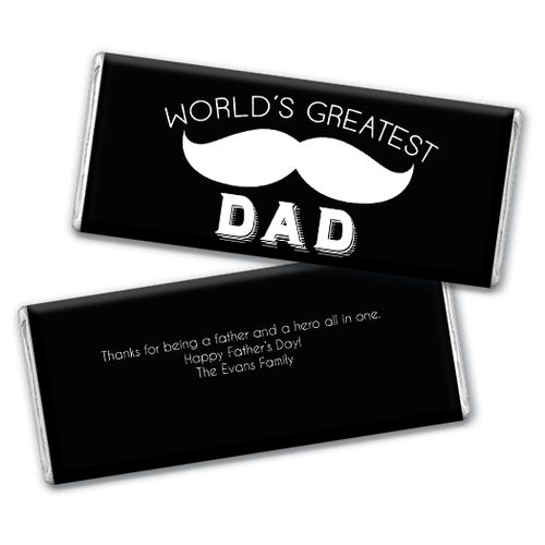 Personalized Father's Day Greatest Dad Chocolate Bar