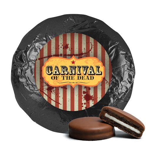 Personalized Halloween Carnival of the Dead Chocolate Covered Oreo Cookies