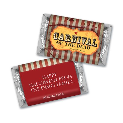 Halloween Personalized Chocolate Bar Carnival of the Dead