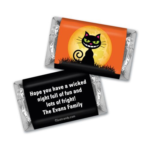 Black Cat Moon Halloween MINIATURES Candy Personalized Assembled
