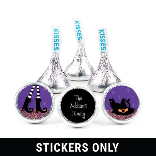 Personalized 3/4" Stickers - Halloween The Witch is In (108 Stickers)