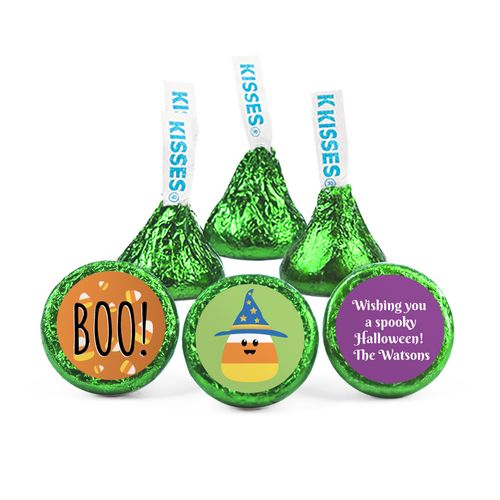 Personalized Halloween Candy Corn Hershey's Kisses