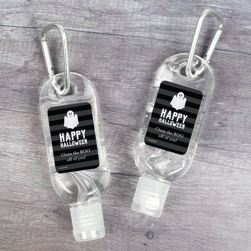 Personalized Hand Sanitizer with Carabiner Halloween 1 fl. oz bottle - Ghouling Ghost