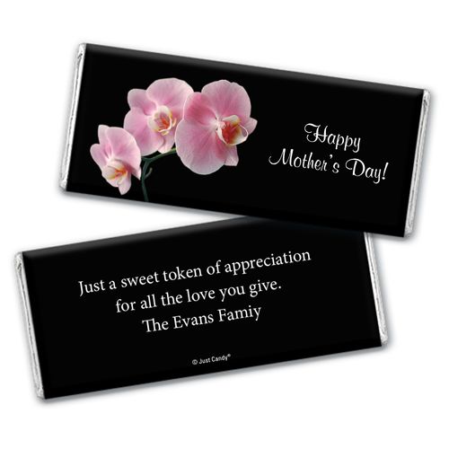 Mother's Day Personalized Chocolate Bar Watercolor Daylily