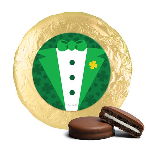 St. Patrick's Day Tux Milk Chocolate Covered Oreos