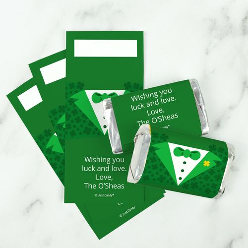 Personalized St. Patrick's Day Tux Mini Wrappers