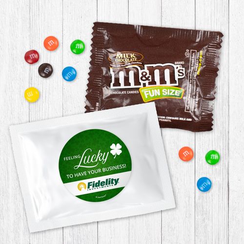 Personalized St. Patricks's Day Feeling Lucky - Milk Chocolate M&Ms