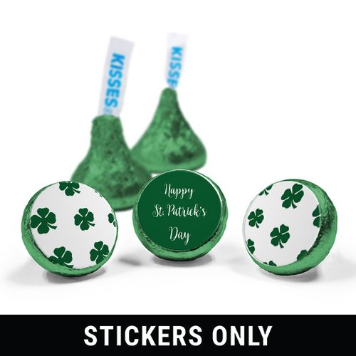 Personalized St. Patrick's Day Shamrocks 3/4" Sticker (108 Stickers)