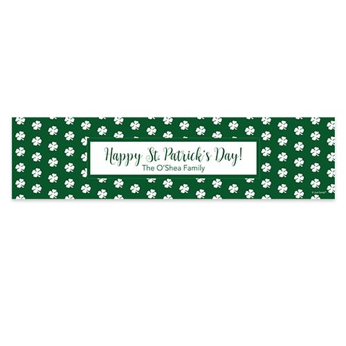 Personalized Sham-dots St. Patrick's Day 5 Ft. Banner