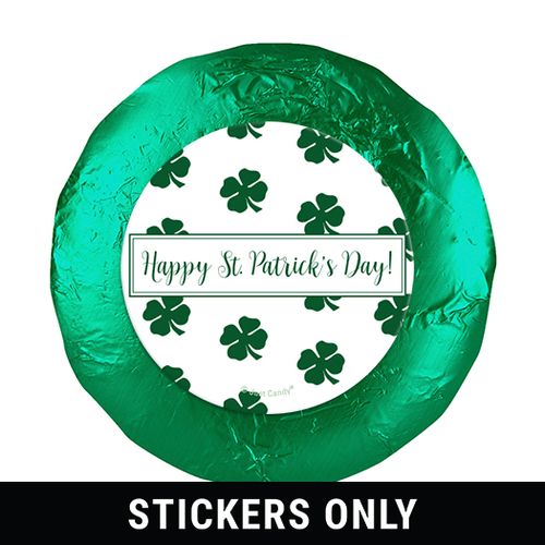 St. Patrick's Day Shamrocks 1.25" Stickers (48 Stickers)
