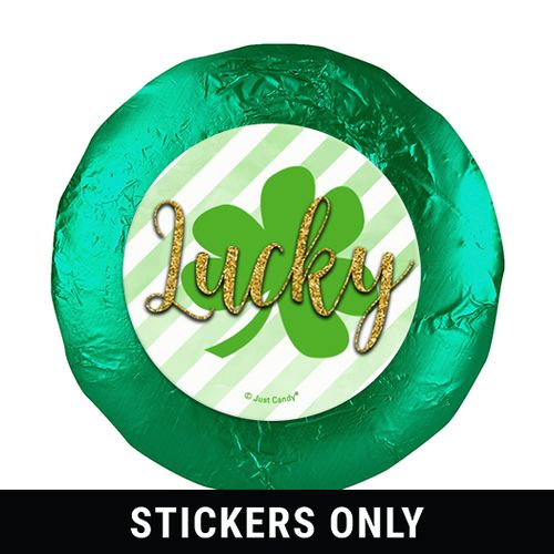 St. Patrick's Day Stripes 1.25" Stickers (48 Stickers)