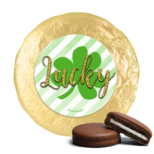 St. Patrick's Day Stripes Milk Chocolate Covered Oreos