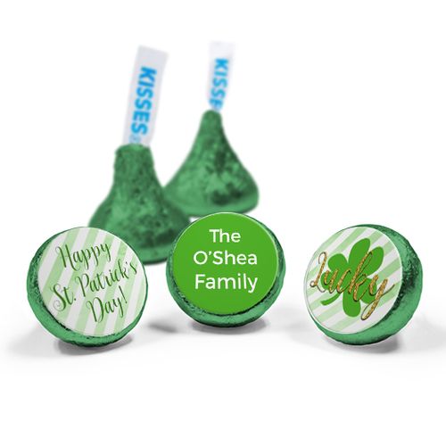 Personalized St. Patrick's Day Stripes Hershey's Kisses