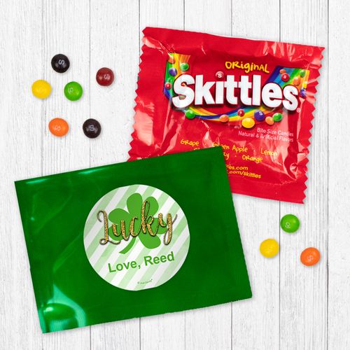 Personalized St. Patricks's Day Stripes - Skittles
