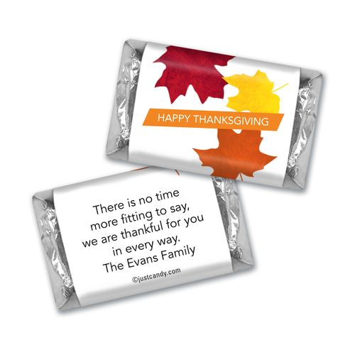 Paper Leaves Thanksgiving MINIATURES Candy Personalized Assembled