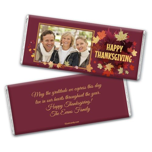 Fall Feast Personalized Candy Bar - Wrapper Only