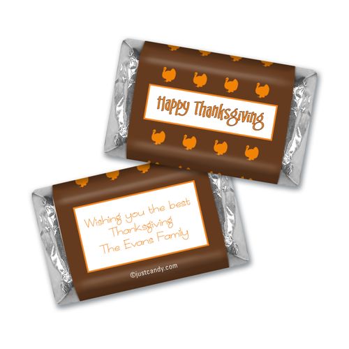 Turkey Time Thanksgiving MINIATURES Candy Personalized Assembled