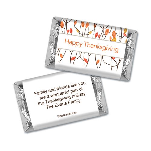 Walk in the Woods Thanksgiving Personalized Miniature Wrappers