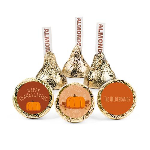 Personalized Thanksgiving Pumpkin Patch Hershey's Kisses