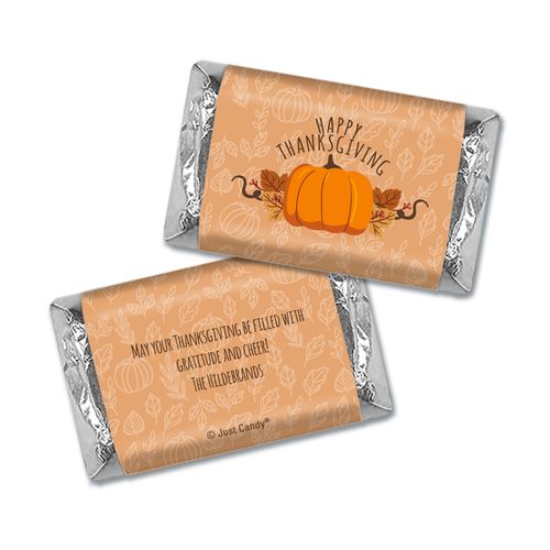 Personalized Thanksgiving Pumpkin Patch Hershey's Miniatures Wrappers