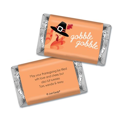Personalized Thanksgiving Gobble Gobble Hershey's Miniatures