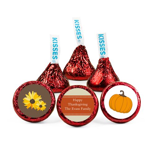 Personalized Thanksgiving Fall Harvest Hershey's Kisses
