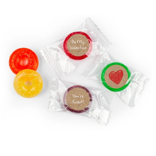 Valentine's Day LifeSavers 5 Flavor Hard Candy Red Heart (300 Pack)