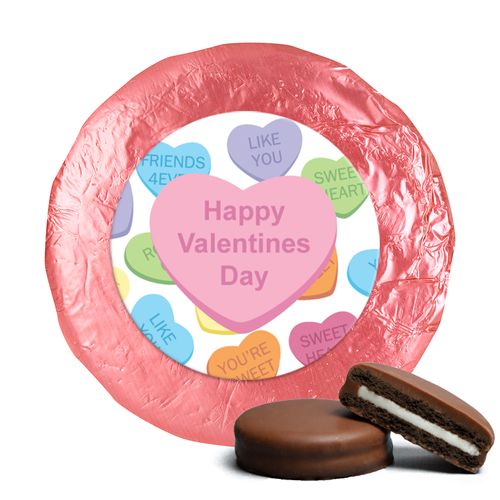 Valentine's Day Conversation Heart Milk Chocolate Covered Oreos