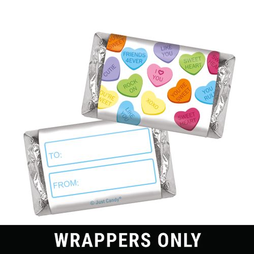 Valentine's Day Miniatures Wrappers Conversation Hearts