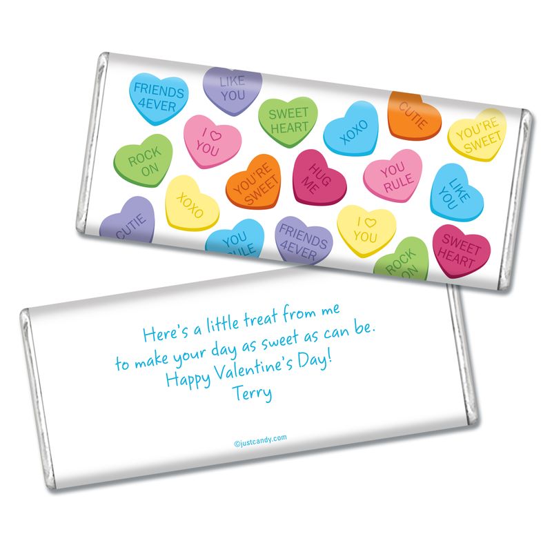 Personalized sweetheart outlet candy