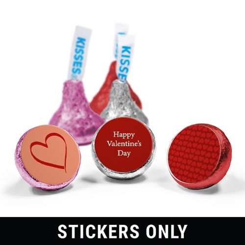 ILY Valentine's Day 3/4" Sticker (108 Stickers)