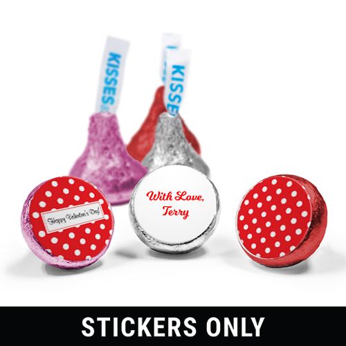 Valentine's Day 3/4" Sticker Dots (108 Stickers)