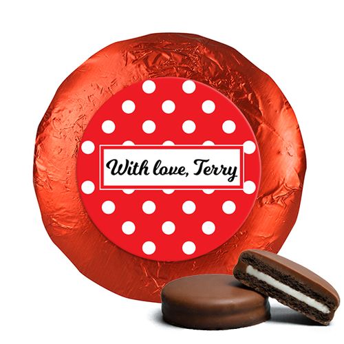 Valentine's Day Dots Belgian Chocolate Covered Oreos (24 Pack)
