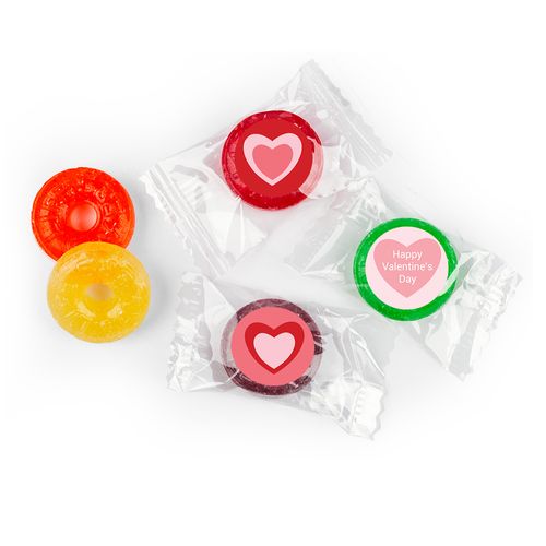 Valentine's Day LifeSavers 5 Flavor Hard Candy Pink Hearts (300 Pack)