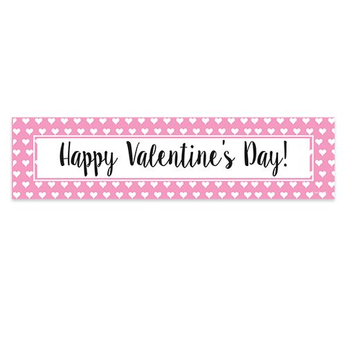 Valentine's Day Miniature Hearts 5 Ft. Banner