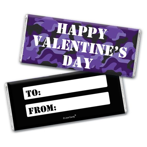Fill in the Blank Valentine's Day Camo Chocolate Bar & Wrapper