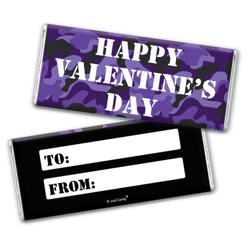 Fill in the Blank Valentine's Day Camo Chocolate Bar Wrappers