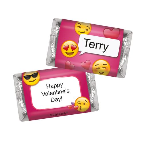 Personalized Valentine's Day Emoji Hershey's Miniatures