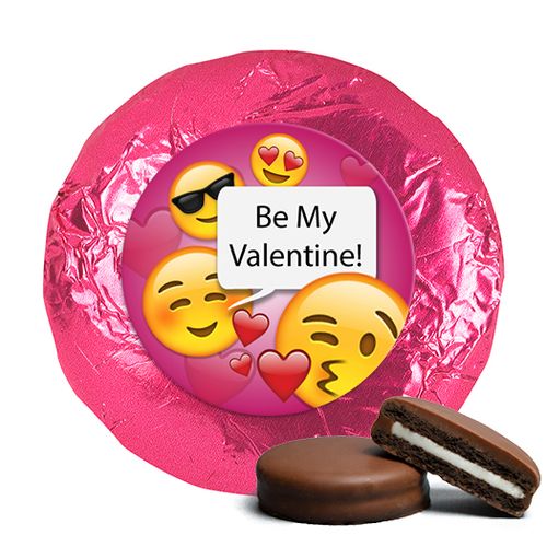 Personalized Valentine's Day Emoji Milk Chocolate Covered Oreos