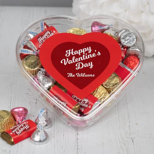Valentine's Day Hershey's Mix Clear Heart Box (3/4 lb)