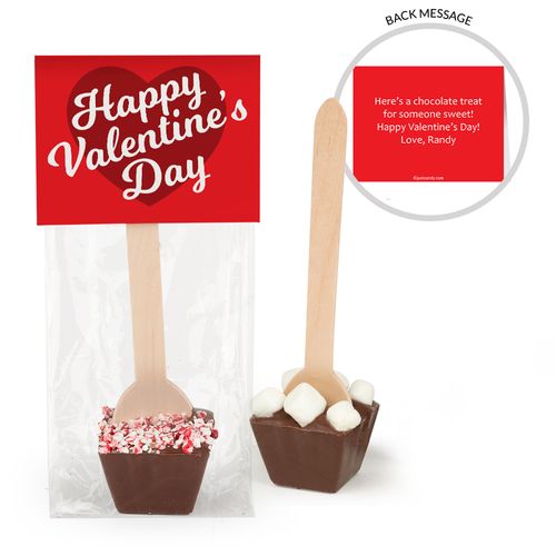 Personalized Valentine's Day Script Hot Chocolate Spoon