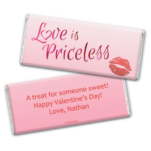 Personalized Valentine's Day Love is Priceless Chocolate Bar Wrapper s
