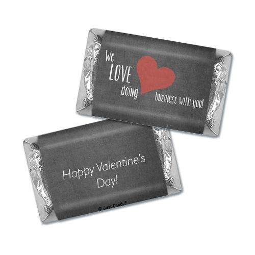 Love Doing Business with You Valentine's Day Hershey's Miniatures