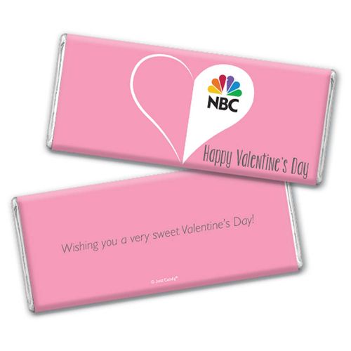 Personalized Valentine's Day Add Your Logo Heart Hershey's Chocolate Bar & Wrapper