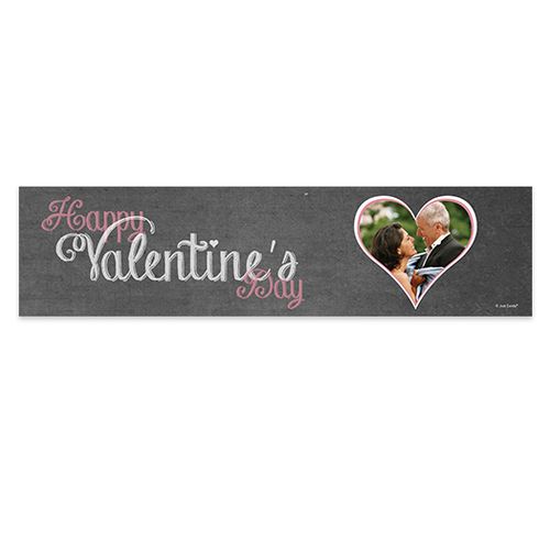 Valentine's Day Hearts In Chalk 5 Ft. Banner